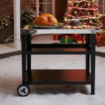 Royal Gourmet Rolling BBQ Prep Table with Trash Bag