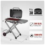 Feasto Portable Propane Grill with Folding Cart