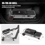 Feasto Portable Propane Grill with Folding Cart