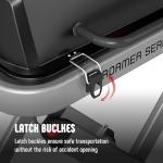 Feasto Portable Propane Grill with Folding Cart