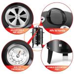 19-Inch Charcoal Smoker and Grill with Thermometer