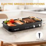 AMZCHEF 1800W Indoor Electric Grill with Timer