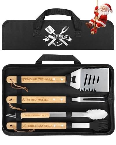 Coralogo 4PCS Stainless Steel BBQ Grill Tools Set