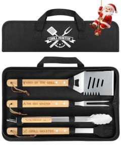 Coralogo 4PCS Stainless Steel BBQ Grill Tools Set