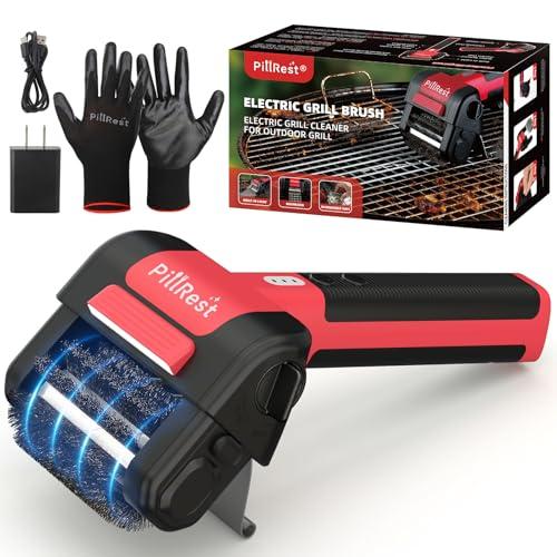 PillRest Cordless Electric Grill Brush with LED