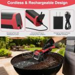 PillRest Cordless Electric Grill Brush with LED