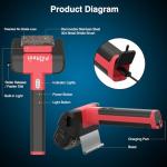 PillRest Cordless Electric Grill Brush with LED