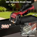 PillRest Cordless Electric Grill Brush with LED