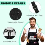 Funny The Grillfather BBQ Apron for Men