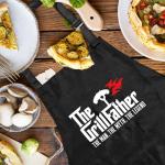 Funny The Grillfather BBQ Apron for Men