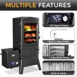 Electric Pellet Smoker Grill with Meat Probe