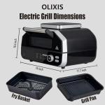 OLIXIS 8-in-1 Electric Grill for Indoor/Outdoor Use