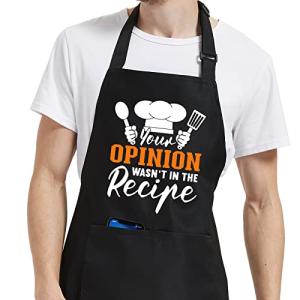 Funny BBQ Apron with Pockets for Everyone