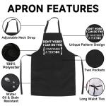 Funny BBQ Apron with Pockets for Men