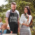 Funny BBQ Apron with Pockets for Men