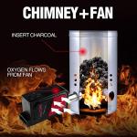 Rapid Charcoal Chimney Starter Set with Accessories