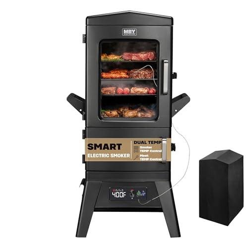 Large Electric Smoker with Rainproof Cover and Probe