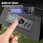 Large Electric Smoker with Rainproof Cover and Probe