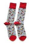 Royal Standard BBQ Patterned Crew Socks for Men