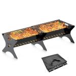 Bearfire Portable Charcoal Grill Set with Carry Bag