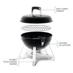 Napoleon 14-Inch Portable Charcoal Kettle Grill