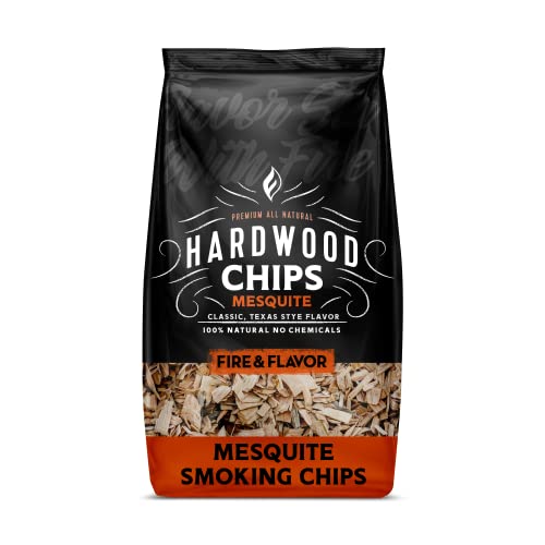 Premium Mesquite Wood Chips for BBQ Smoker - 2lbs
