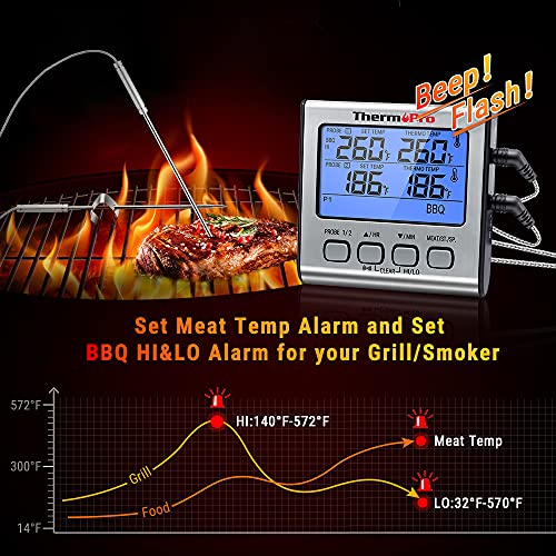 ThermoPro TP-17 Dual Probe Digital BBQ Thermometer