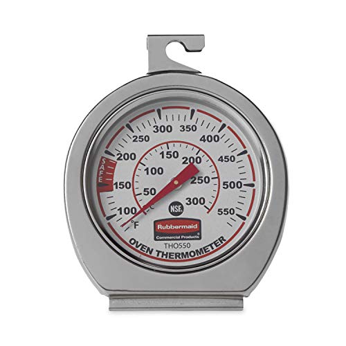 Commercial Stainless Steel Grill Thermometer, 60-580°F, Easy Read