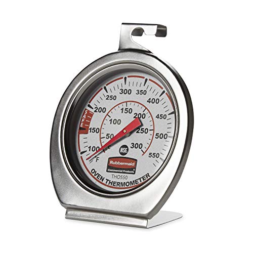 Commercial Stainless Steel Grill Thermometer, 60-580°F, Easy Read