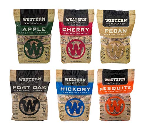 6-Pack Western Wood Smoking Chips - 180 cu in