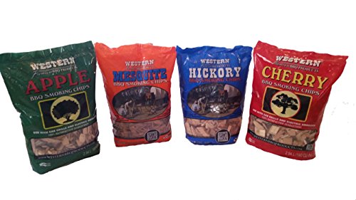 BBQ Grills Wood Chips Variety Pack (4 Flavors)