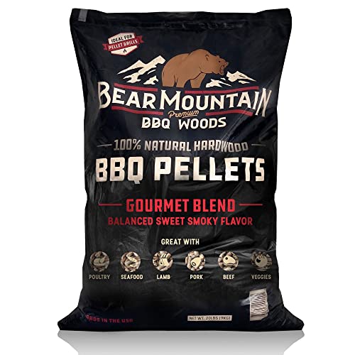 Bear Mountain Smoky Gourmet Blend BBQ Pellets, 40 lbs