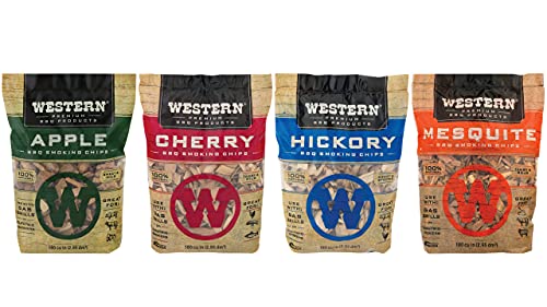 Premium Wood Smoking Chips Variety Bundle with Smoker Box