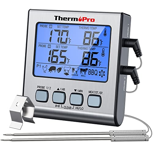 ThermoPro TP-17 Dual Probe Digital BBQ Thermometer