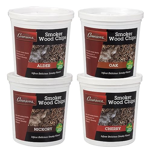 Pack of 4 BBQ Wood Chips - Assorted Flavors