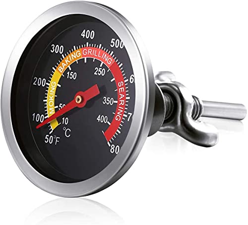 2-Pack Grill Temperature Gauge for Charcoal Pit Smoker
