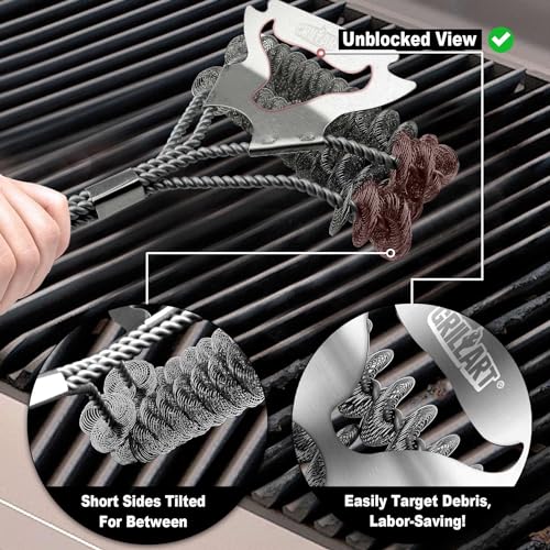 GRILLART Bristle-Free BBQ Grill Cleaner Brush