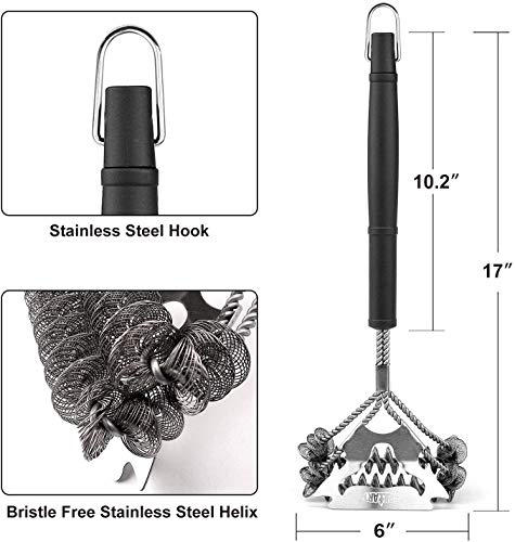 GRILLART Bristle-Free BBQ Grill Cleaner Brush