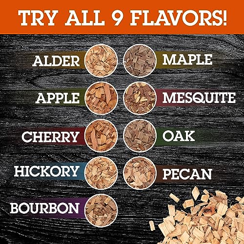 3-Pack of BBQ Grill Wood Chips - Apple, Cherry, Hickory