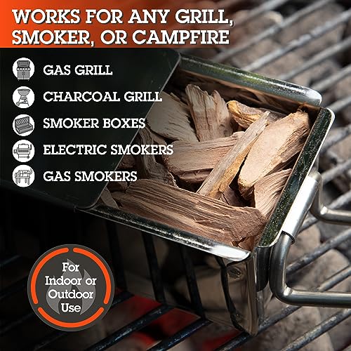 3-Pack of BBQ Grill Wood Chips - Apple, Cherry, Hickory