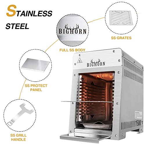Portable Infrared Propane Grill for Quick Cooking