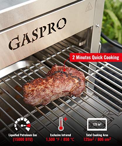 GASPRO Propane Infrared Steak Grill, XL 2-in-1
