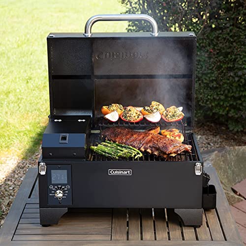 Cuisinart Portable Wood Pellet Grill: Black & Dark Gray