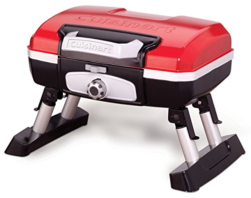 Portable Tabletop Propane Gas Grill, Red by Cuisinart
