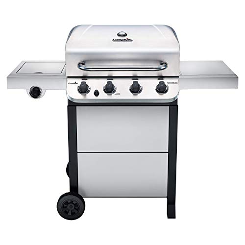 Char-Broil 4-Burner Grill with Side Burner - Stainless Steel