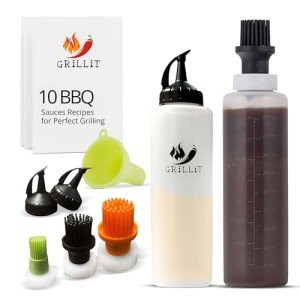 Silicone Basting Brush and Dispenser for Grilling