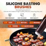 Silicone Basting Brush and Dispenser for Grilling