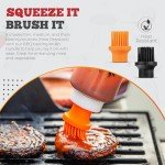 Silicone Basting Brush and Dispenser for Grilling