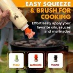 Silicone Basting Brush and Dispenser for Grilling