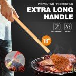 Walfos BBQ Mop Brush Set with Long Handle